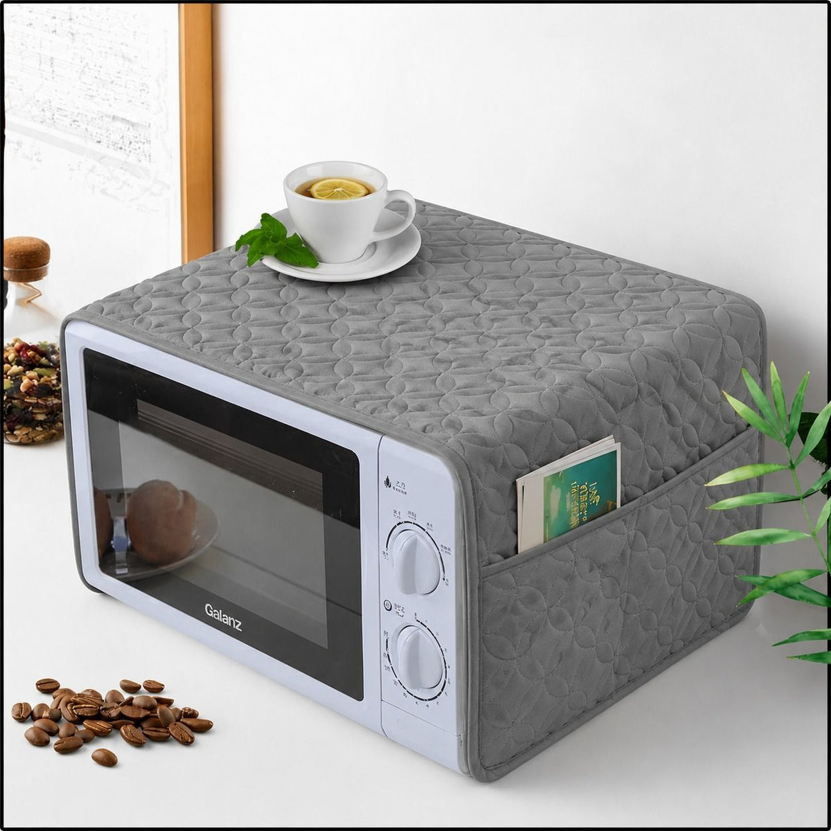 Ultrasonic Quilted Microwave & Oven Top Dust Cover