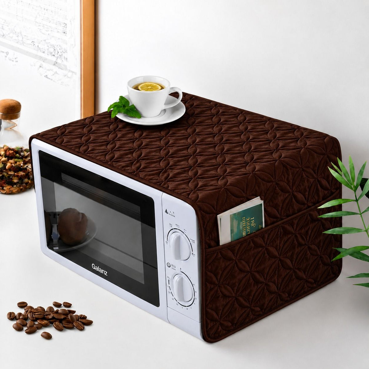 Ultrasonic Quilted Microwave & Oven Top Dust Cover