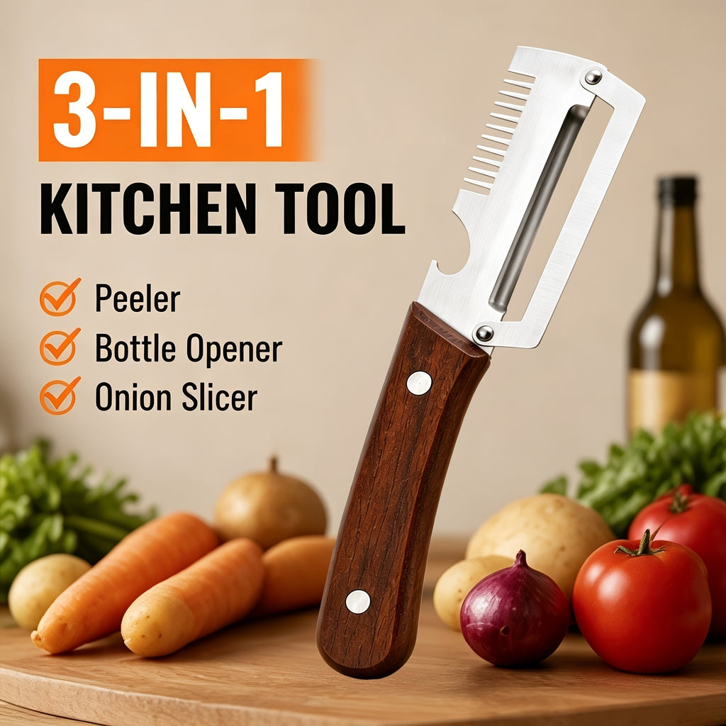 3 In 1 Multi Functional Vegetable Peeler Knife
