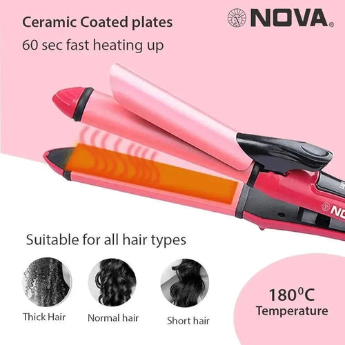 2in1 Nova Hair straightener & Curler